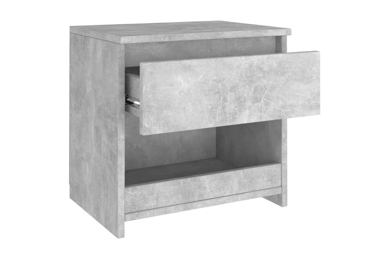 Nattduksbord 2 st betonggrå 40x30x39 cm spånskiva - Grå - Sängbord & nattduksbord