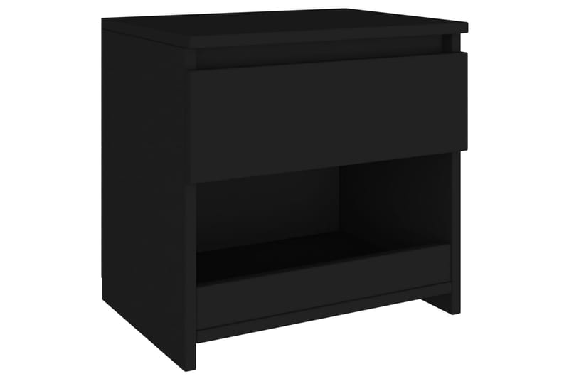 Nattduksbord svart 40x30x39 cm spånskiva - Svart - Sängbord & nattduksbord