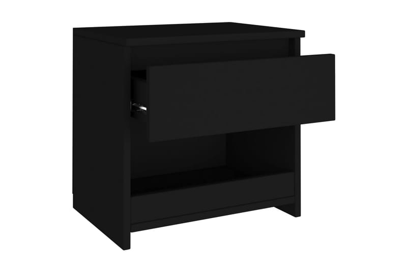 Nattduksbord svart 40x30x39 cm spånskiva - Svart - Sängbord & nattduksbord