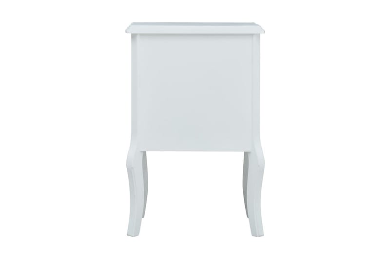 Nattduksbord vit och grå 43x32x65 cm MDF - Flerfärgad - Sängbord & nattduksbord