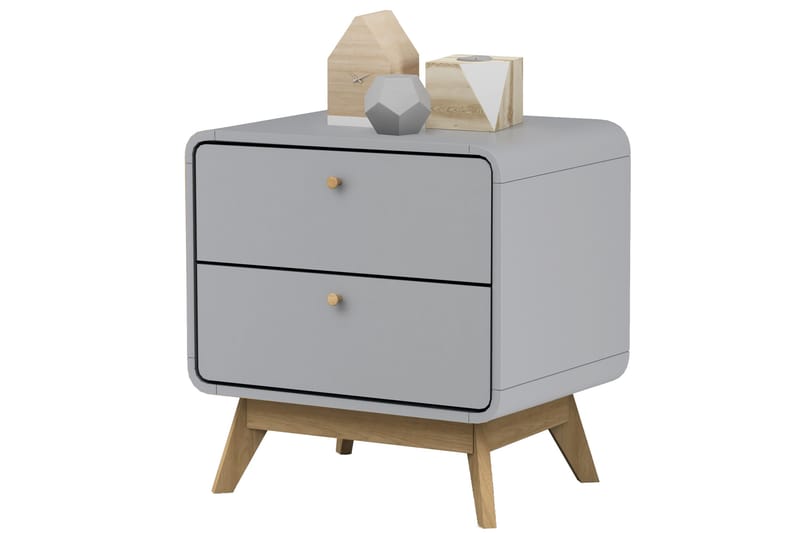 Olivet Sängbord 51 cm - Grå - Möbler - Bord & matgrupp - Avlastningsbord & sidobord - Sängbord & nattduksbord