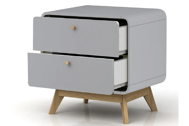 Olivet Sängbord 51 cm - Grå - Möbler - Bord & matgrupp - Avlastningsbord & sidobord - Sängbord & nattduksbord