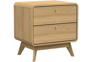 Olivet Sängbord 51 cm i Trä med Lådor - Brun - Möbler - Bord & matgrupp - Avlastningsbord & sidobord - Sängbord & nattduksbord