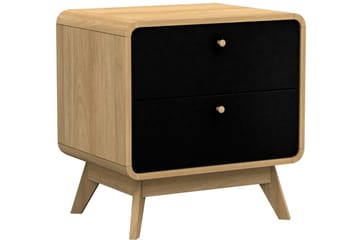 Olivet Sängbord 51 cm - Natur/Svart - Möbler - Bord & matgrupp - Avlastningsbord & sidobord - Sängbord & nattduksbord