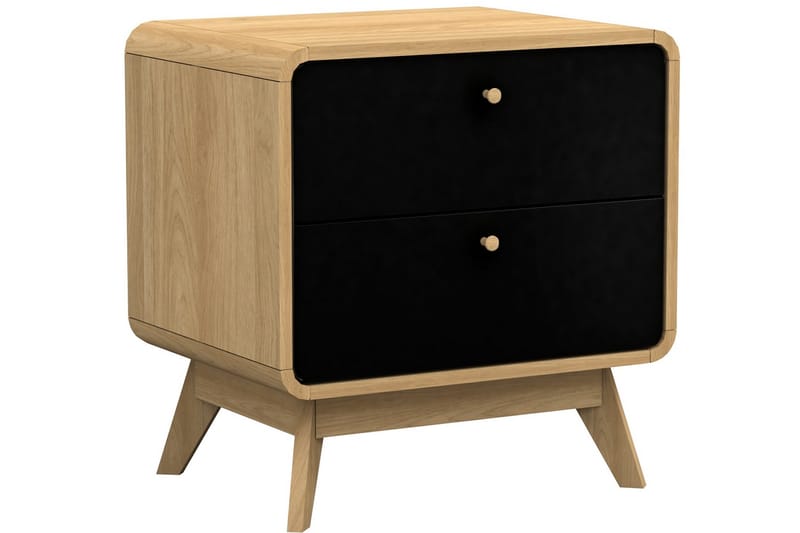 Olivet Sängbord 51 cm - Natur/Svart - Möbler - Bord & matgrupp - Avlastningsbord & sidobord - Sängbord & nattduksbord
