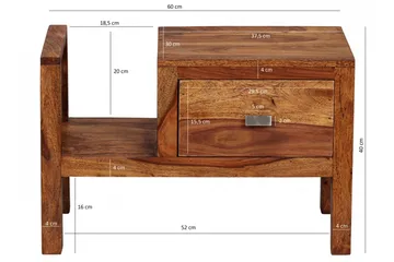 Oostendorp Sängbord 60 cm - Möbler - Bord & matgrupp - Avlastningsbord & sidobord - Sängbord & nattduksbord