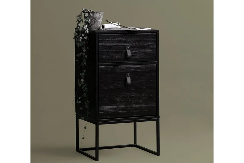 Ottoline Sängbord 40 cm - Svart - Möbler - Bord & matgrupp - Avlastningsbord & sidobord - Sängbord & nattduksbord