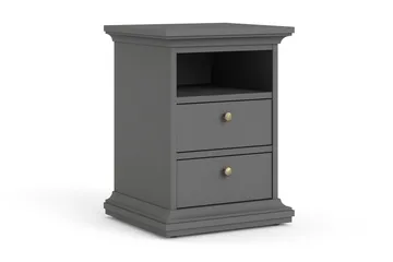 Paris Sängbord - Grå - Möbler - Bord & matgrupp - Avlastningsbord & sidobord - Sängbord & nattduksbord