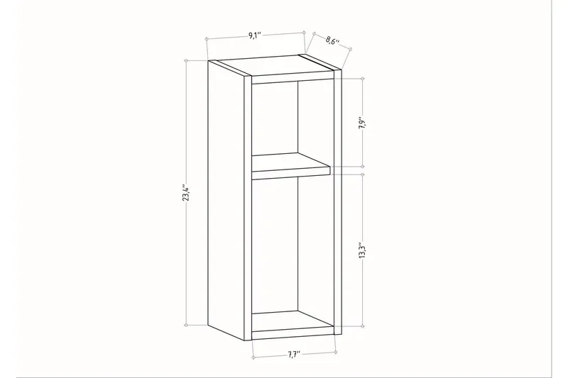 Rinorea Sängbord 23,2x59,6 cm - Antracit - Möbler - Bord & matgrupp - Avlastningsbord & sidobord - Sängbord & nattduksbord