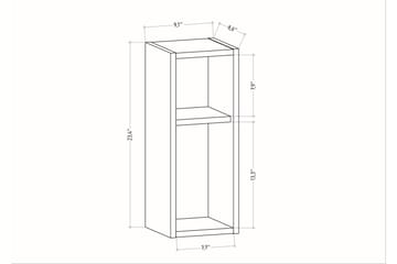 Rinorea Sängbord 23,2x59,6 cm - Brun - Möbler - Bord & matgrupp - Avlastningsbord & sidobord - Sängbord & nattduksbord