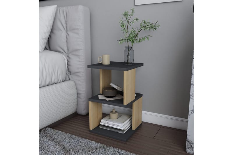 Rinorea Sängbord 29,6x49,4 cm - Antracit - Möbler - Bord & matgrupp - Avlastningsbord & sidobord - Sängbord & nattduksbord