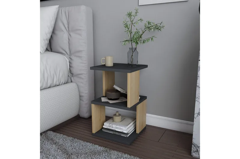 Rinorea Sängbord 29,6x49,4 cm - Antracit - Möbler - Bord & matgrupp - Avlastningsbord & sidobord - Sängbord & nattduksbord