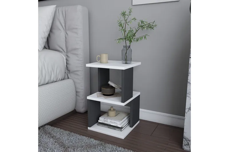 Rinorea Sängbord 29,6x49,4 cm - Vit - Möbler - Bord & matgrupp - Avlastningsbord & sidobord - Sängbord & nattduksbord