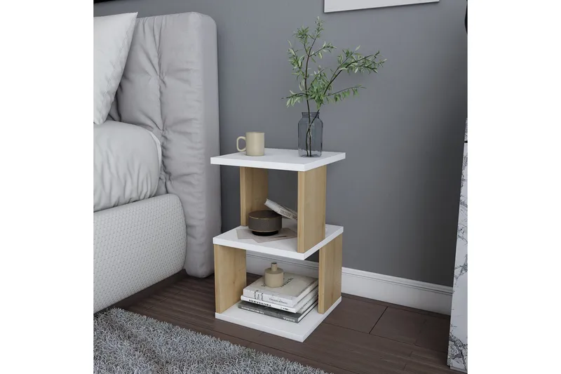 Rinorea Sängbord 29,6x49,4 cm - Vit - Möbler - Bord & matgrupp - Avlastningsbord & sidobord - Sängbord & nattduksbord