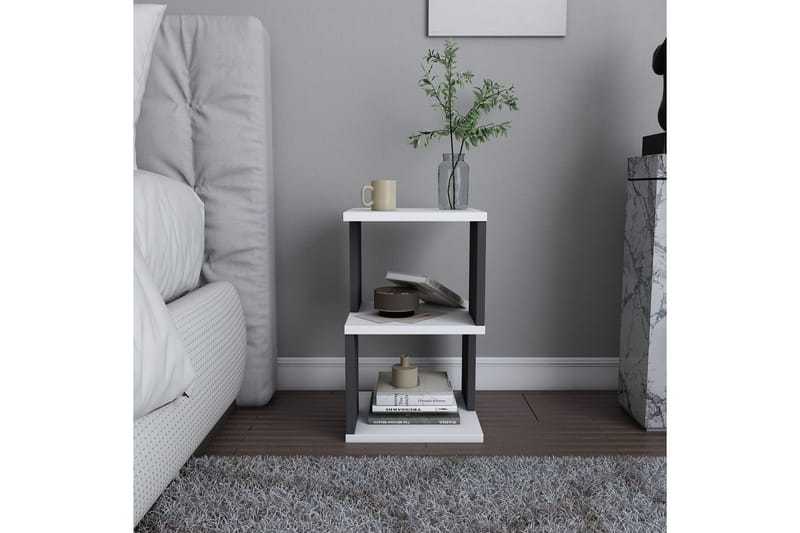 Rinorea Sängbord 29,6x49,4 cm - Vit - Möbler - Bord & matgrupp - Avlastningsbord & sidobord - Sängbord & nattduksbord