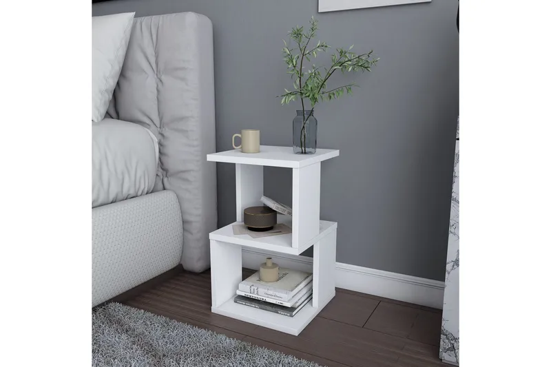 Rinorea Sängbord 29,6x49,4 cm - Vit - Möbler - Bord & matgrupp - Avlastningsbord & sidobord - Sängbord & nattduksbord