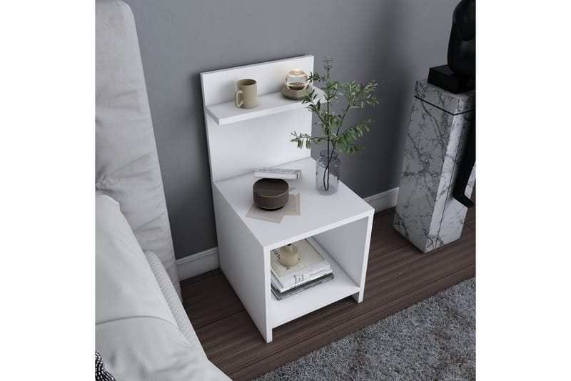 Rinorea Sängbord 35,6x72 cm - Vit - Möbler - Bord & matgrupp - Avlastningsbord & sidobord - Sängbord & nattduksbord