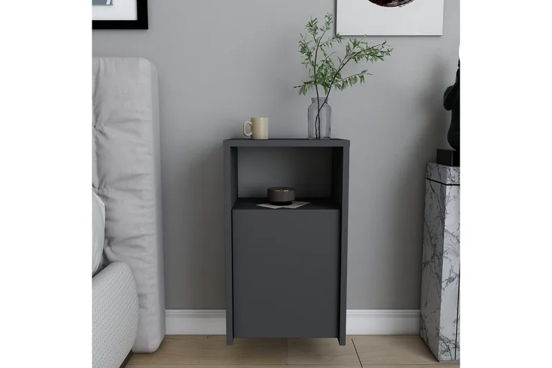 Rinorea Sängbord 36x61,4 cm - Antracit - Möbler - Bord & matgrupp - Avlastningsbord & sidobord - Sängbord & nattduksbord