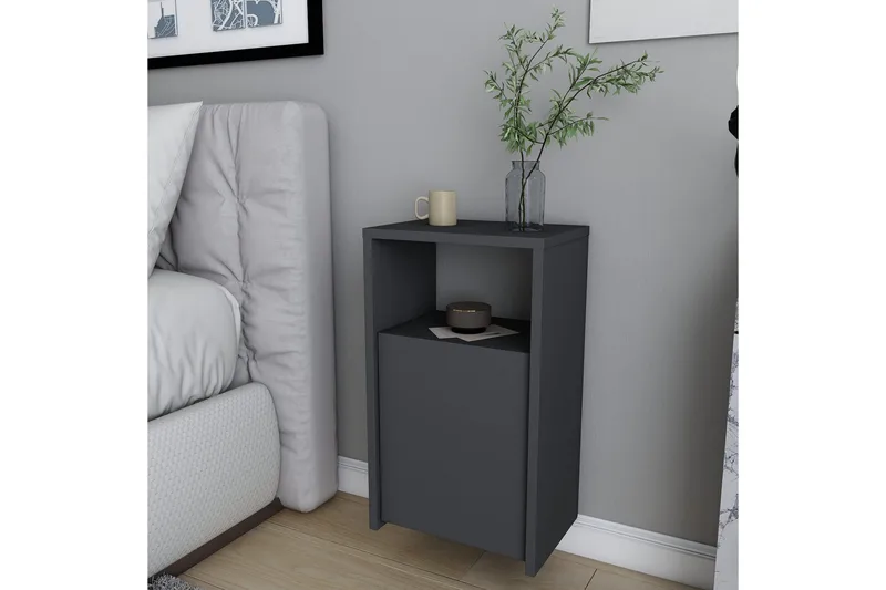 Rinorea Sängbord 36x61,4 cm - Antracit - Möbler - Bord & matgrupp - Avlastningsbord & sidobord - Sängbord & nattduksbord