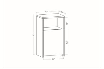 Rinorea Sängbord 36x61,4 cm - Brun - Möbler - Bord & matgrupp - Avlastningsbord & sidobord - Sängbord & nattduksbord
