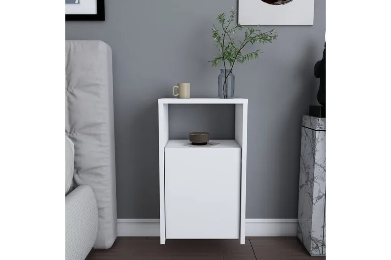 Rinorea Sängbord 36x61,4 cm - Vit - Möbler - Bord & matgrupp - Avlastningsbord & sidobord - Sängbord & nattduksbord