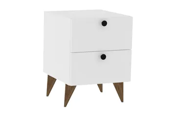 Rinorea Sängbord 40x55 cm - Vit - Möbler - Bord & matgrupp - Avlastningsbord & sidobord - Sängbord & nattduksbord