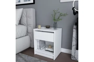 Rinorea Sängbord 44,6x52,8 cm - Vit - Möbler - Bord & matgrupp - Avlastningsbord & sidobord - Sängbord & nattduksbord