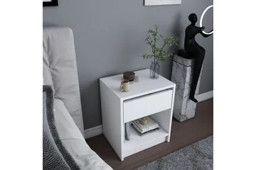 Rinorea Sängbord 44,6x52,8 cm - Vit - Möbler - Bord & matgrupp - Avlastningsbord & sidobord - Sängbord & nattduksbord