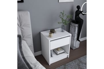 Rinorea Sängbord 44,6x52,8 cm - Vit - Möbler - Bord & matgrupp - Avlastningsbord & sidobord - Sängbord & nattduksbord