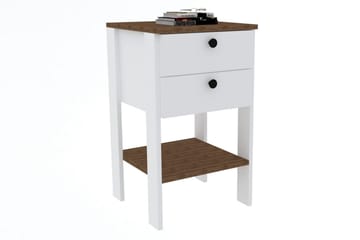 Rinorea Sängbord 44x75 cm - Vit - Möbler - Bord & matgrupp - Avlastningsbord & sidobord - Sängbord & nattduksbord