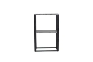 Rise Smalt Sängbord 45 cm med Förvaring i Trä med Metallstativ - Betonggrå - Möbler - Bord & matgrupp - Avlastningsbord & sidobord - Sängbord & nattduksbord