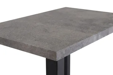Rise Smalt Sängbord 45 cm med Förvaring i Trä med Metallstativ - Betonggrå - Möbler - Bord & matgrupp - Avlastningsbord & sidobord - Sängbord & nattduksbord