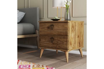 Sängbord & Nattduksbord Heibert Sängbord 52 cm Valnöt - Möbler - Bord & matgrupp - Avlastningsbord & sidobord - Sängbord & nattduksbord