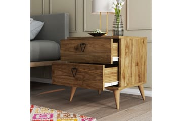 Sängbord & Nattduksbord Heibert Sängbord 52 cm Valnöt - Möbler - Bord & matgrupp - Avlastningsbord & sidobord - Sängbord & nattduksbord