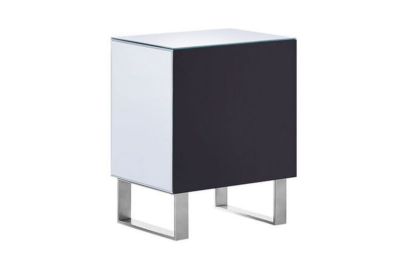 Sängbord 2 lådor spegeleffekt NESLE - Silver - Sängbord & nattduksbord