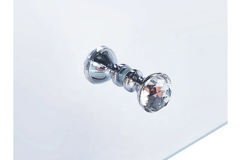 Sängbord 2 lådor spegeleffekt NESLE - Silver - Möbler - Bord & matgrupp - Avlastningsbord & sidobord - Sängbord & nattduksbord