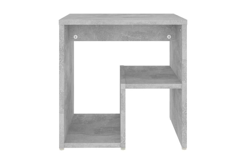 Sängbord 2 st betonggrå 40x30x40 cm spånskiva - Grå - Sängbord & nattduksbord