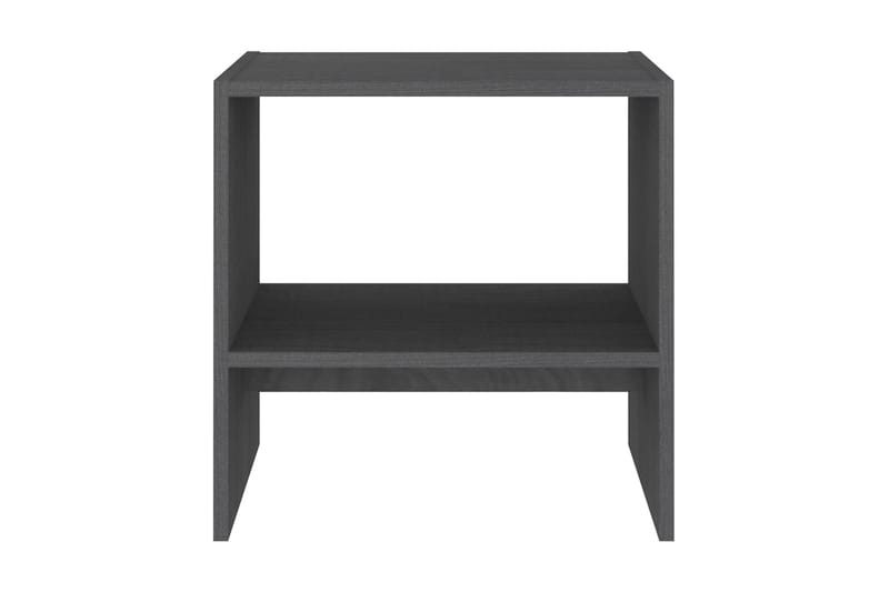 Sängbord 2 st grå 40x30,5x40 cm massiv furu - Grå - Sängbord & nattduksbord