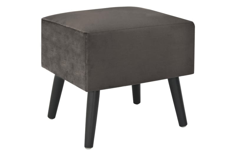 Sängbord 2 st grå 40x35x40 cm sammet - Grå - Sängbord & nattduksbord