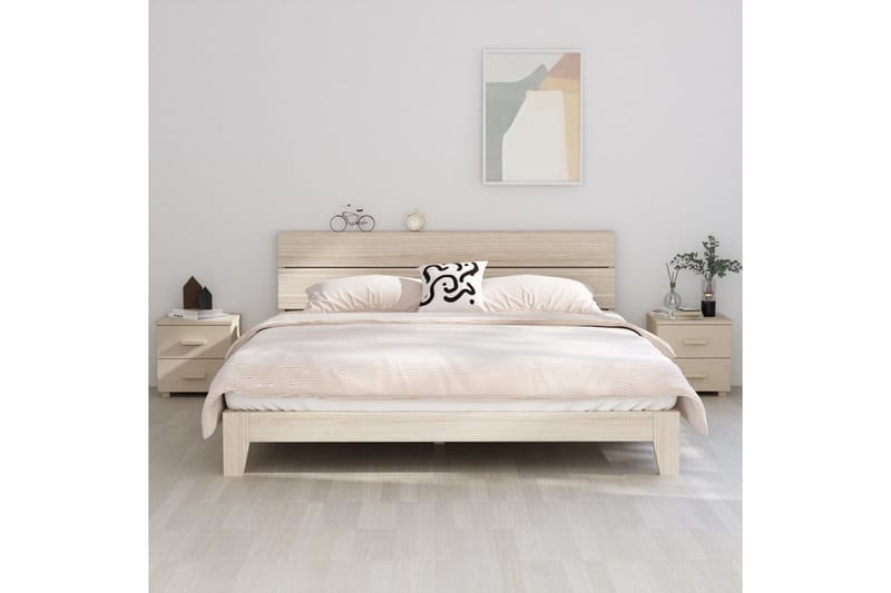 Sängbord 2 st honungsbrun 40x35x44,5 cm massiv furu - Brun - Sängbord & nattduksbord
