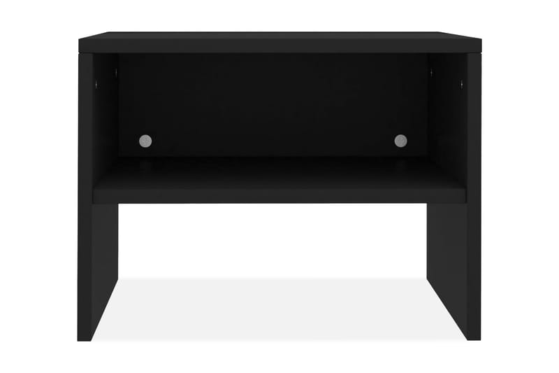 Sängbord 2 st svart 40x30x30 cm spånskiva - Svart - Sängbord & nattduksbord
