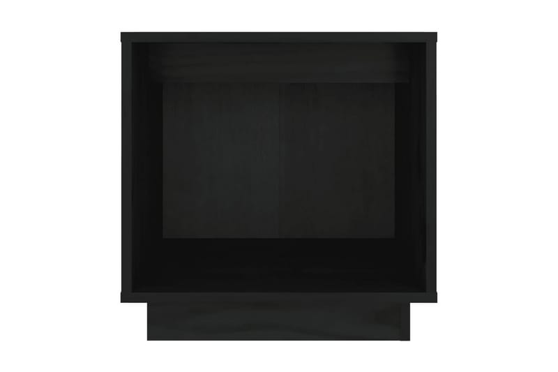 Sängbord 2 st svart 40x30x40 cm massiv furu - Svart - Sängbord & nattduksbord