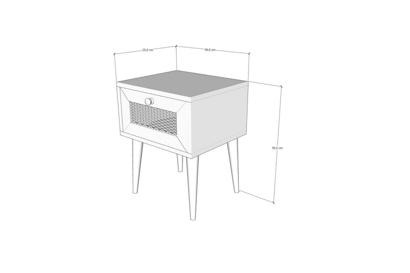 Sängbord 40 cm - Natur - Möbler - Bord & matgrupp - Avlastningsbord & sidobord - Sängbord & nattduksbord