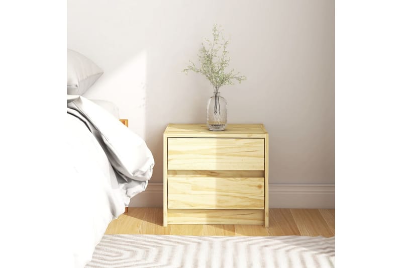 Sängbord 40x30,5x35,5 cm massiv furu - Brun - Sängbord & nattduksbord