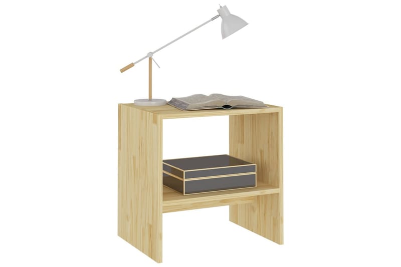 Sängbord 40x30,5x40 cm massiv furu - Brun - Sängbord & nattduksbord