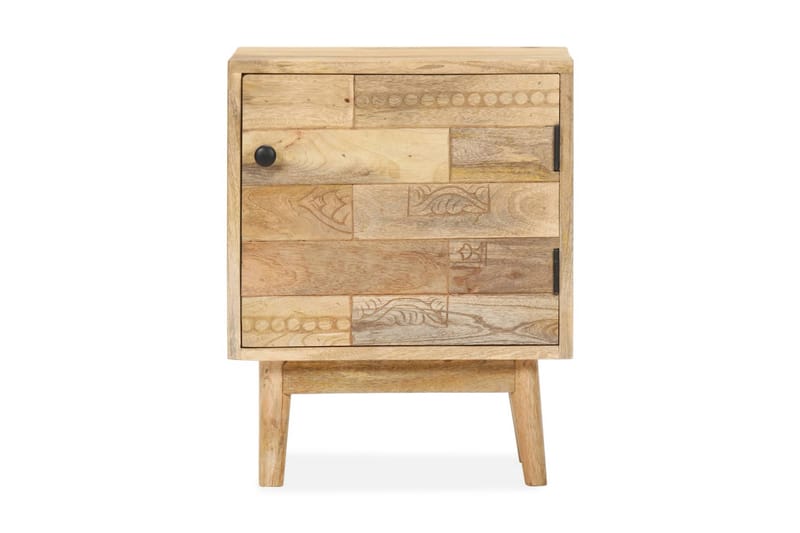 Sängbord 40x30x50 cm massivt mangoträ - Brun - Sängbord & nattduksbord