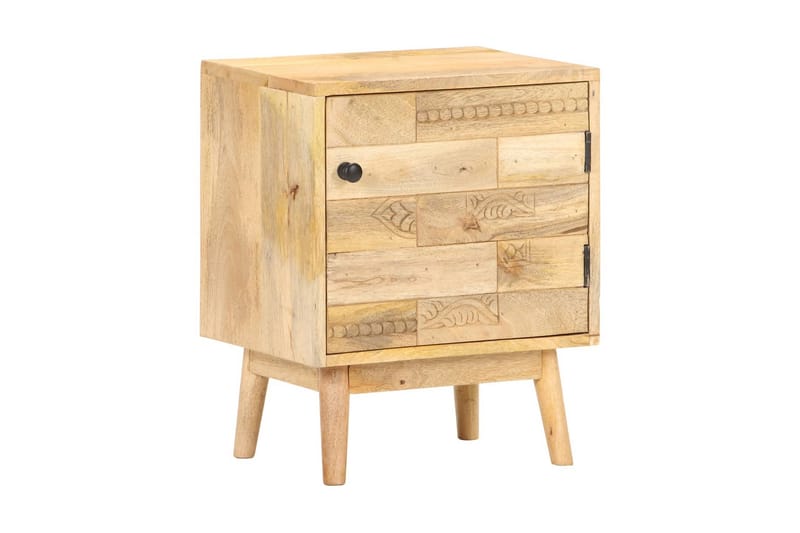 Sängbord 40x30x50 cm massivt mangoträ - Brun - Sängbord & nattduksbord