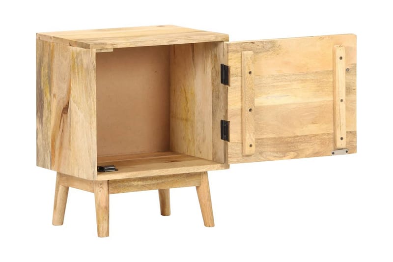 Sängbord 40x30x50 cm massivt mangoträ - Brun - Sängbord & nattduksbord