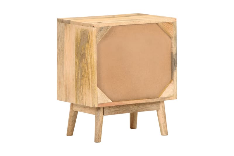Sängbord 40x30x50 cm massivt mangoträ - Brun - Sängbord & nattduksbord