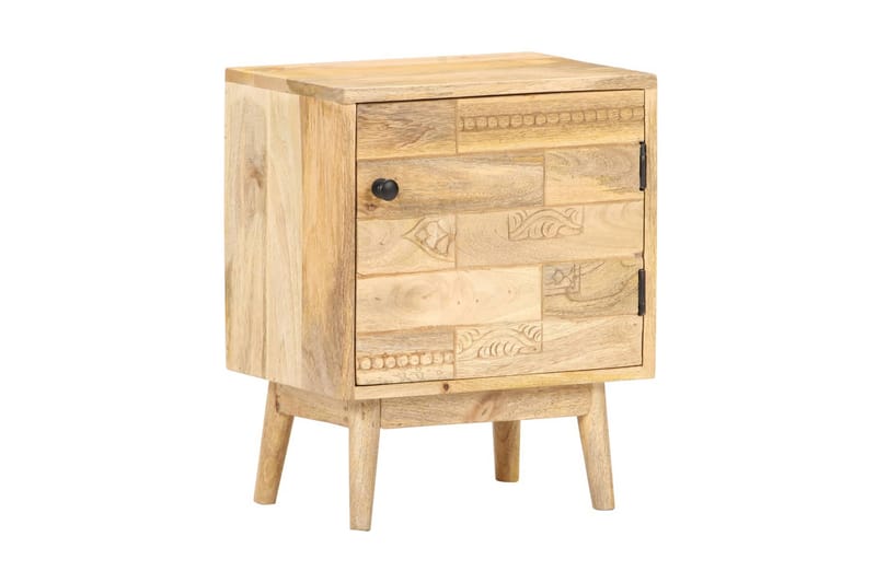 Sängbord 40x30x50 cm massivt mangoträ - Brun - Sängbord & nattduksbord